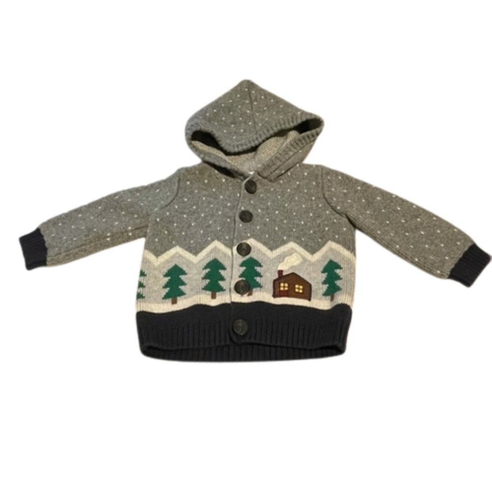 Hannah andersson sweater. wool blend holiday christmas picture day size 6-12 mo
